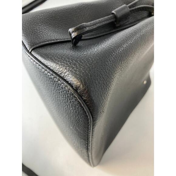 KATE SPADE MARTI SMALL BLACK LEATHER BUCKET BAG - Picture 13 of 13